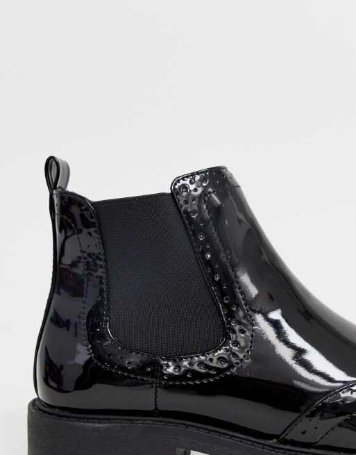 Vero Moda patent chelsea boots ASOS