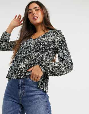 peplum top vero moda