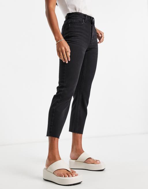 Vero Moda Petite - Brenda - Jeans met rechte pijpen in zwart, 3 van 4