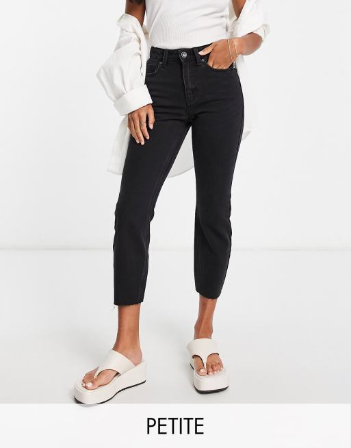 tage ned Senatet titel Vero Moda Petite Brenda straight leg jeans in black | ASOS