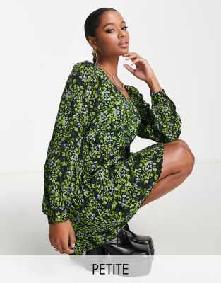 Vero Moda Petite floral mini dress in multi  - ASOS Price Checker