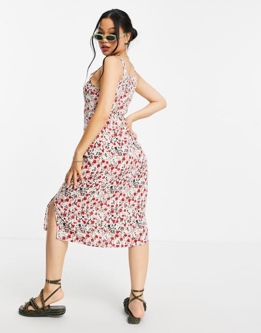 Vero Moda Petite Camisole Midikleid Mit Blumenmuster Asos