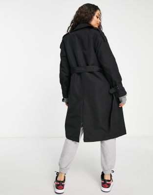 Vero Moda Petite classic trench coat in black ASOS