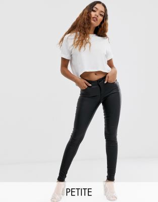 petite coated jeans