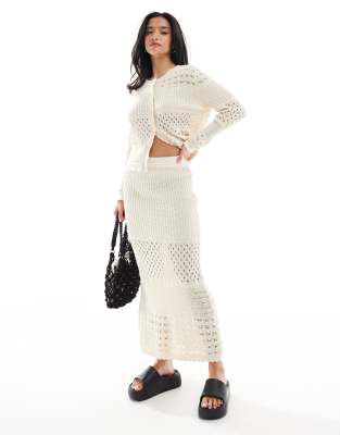 Vero Moda Petite Crochet Maxi Skirt