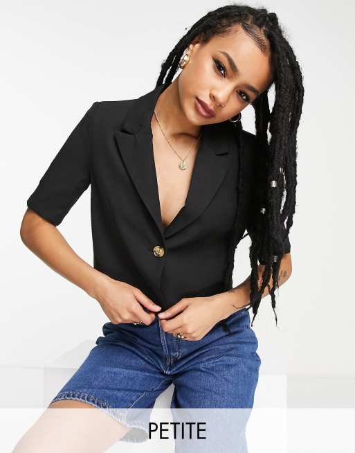 Petite black best sale blazer jacket