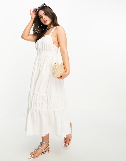 Petite white 2025 maxi dress uk