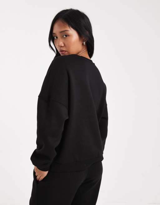 Vero Moda Petite – Czarna bluza oversize, część zestawu , 4 z 4