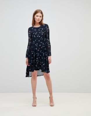 vero moda leopard print midi dress