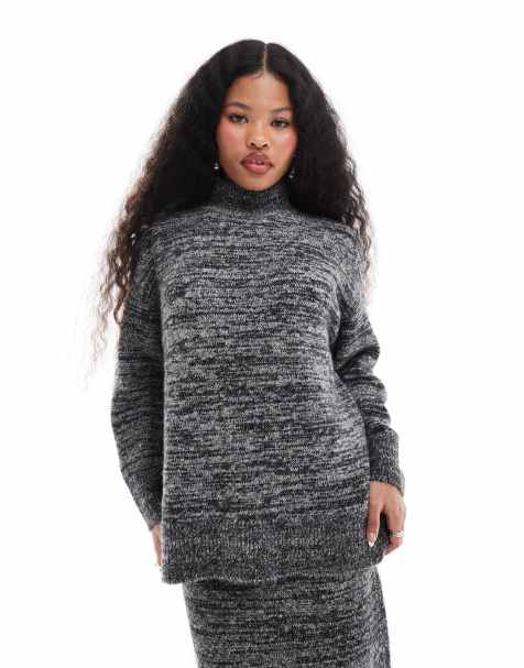 Vero Moda Petite - Dolcevita oversize monocromatico mélange in coordinato - view 1