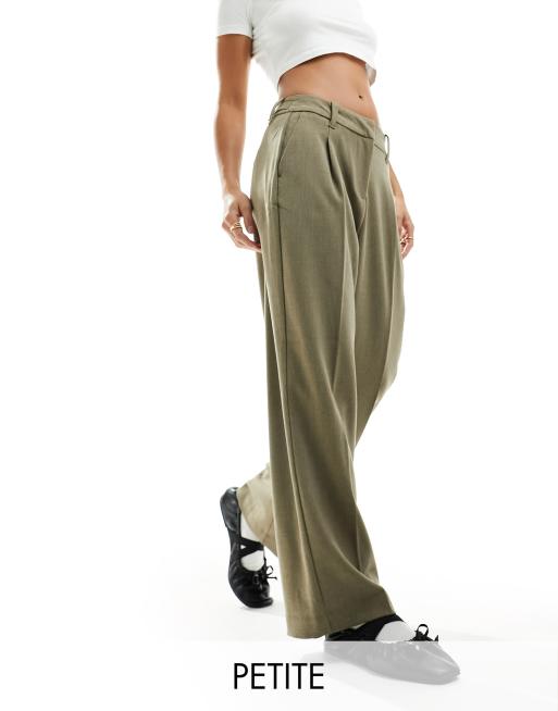  Vero Moda Petite - Elegante broek met rechte pijpen in beige 