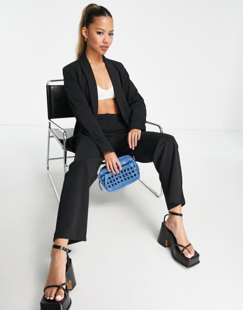Vero Moda Petite - Elegante cigarette broek in zwart, deel van co-ord set - view 1