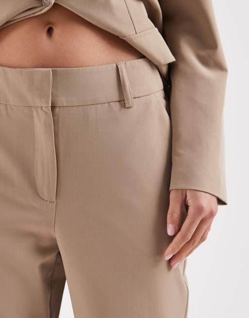 Vero Moda Petite – Elegante Hose in Beige mit geradem Bein, Kombiteil, 3 von 5