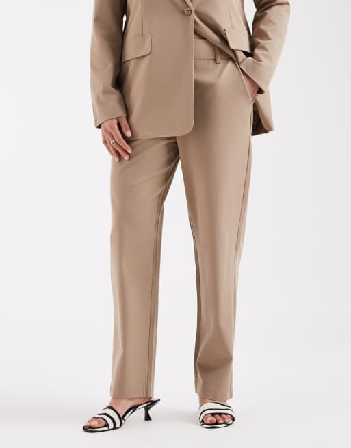 Vero Moda Petite – Elegante Hose in Beige mit geradem Bein, Kombiteil, 4 von 5