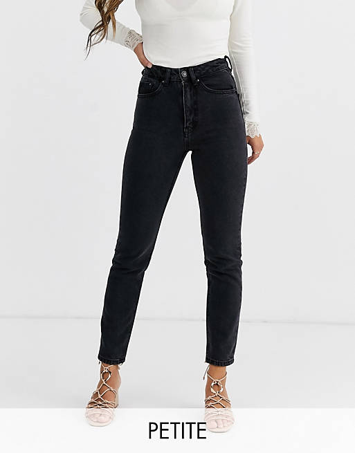 Vero Moda Petite - Enkellange mom jeans met hoge taille