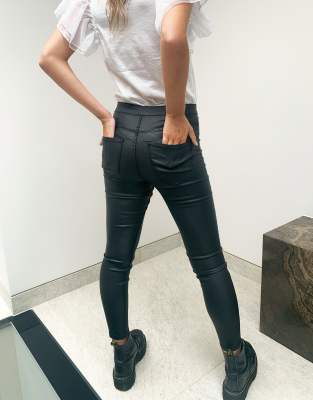 petite leather jeans