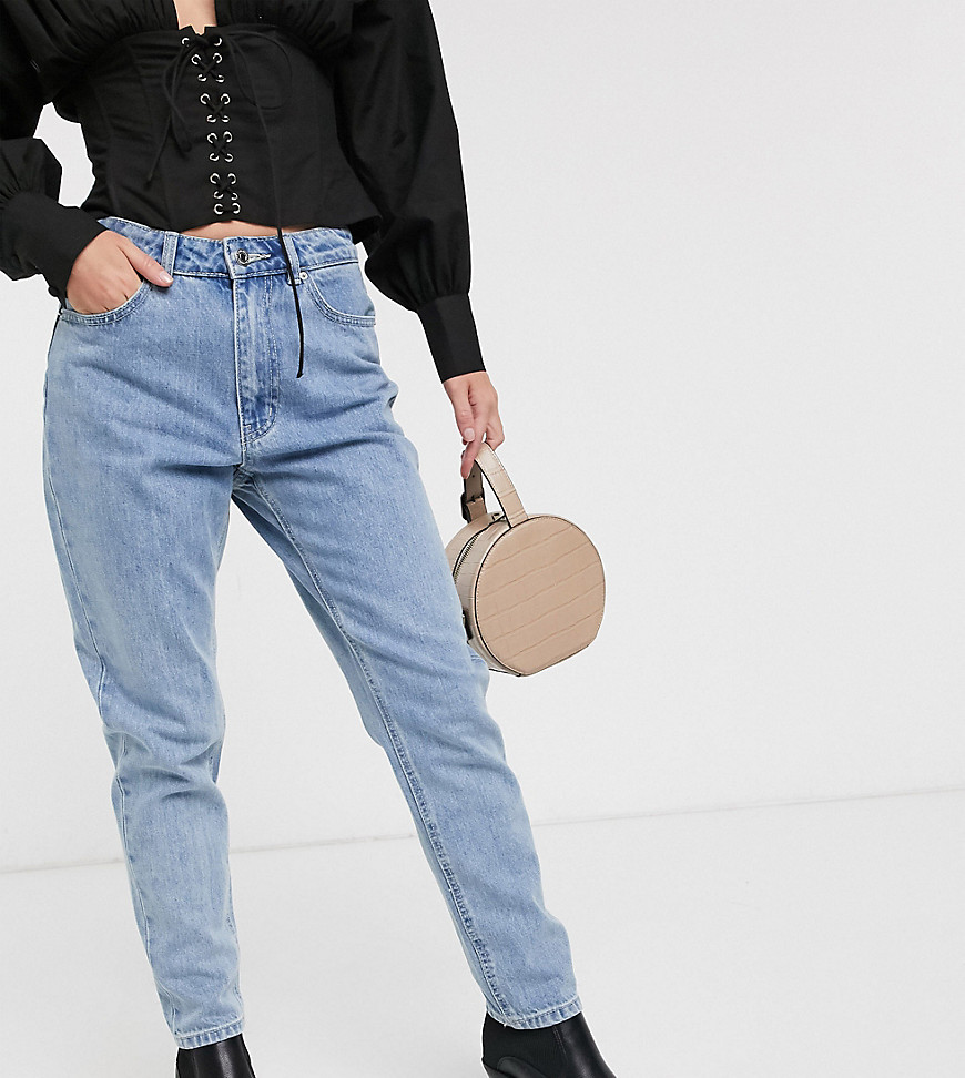 Vero Moda Petite højtaljede 80'er-jeans-Blå