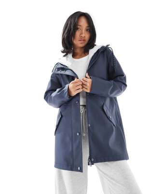 Vero Moda Petite - Imperméable à capuche - Marine - view 1