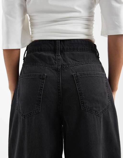 Vero Moda Petite - Kirsa - Jean barrel à taille haute - Gris moyen délavé, 4 de 5