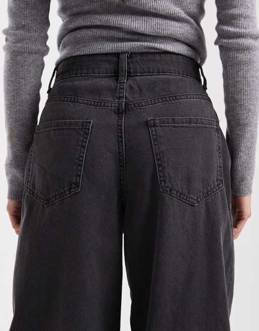 Vero Moda Petite - Kirsa - Jean barrel à taille haute - Noir délavé, 4 de 5