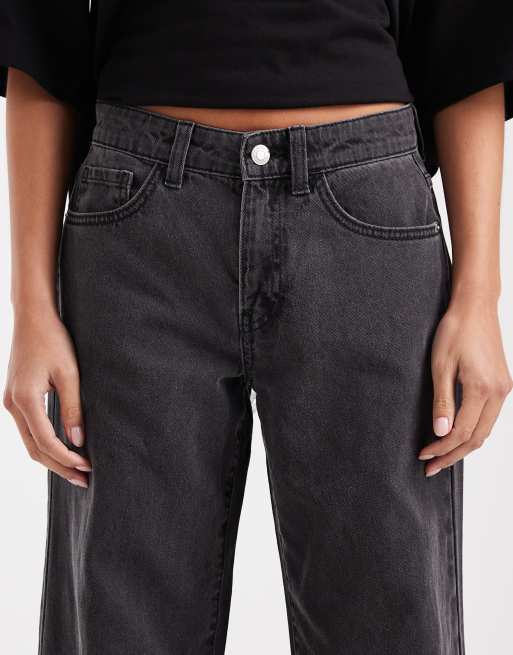 Vero Moda Petite - Kirsa - Mellemgrå forvaskede jeans med lige ben og mellemhøj talje, 5 af 5