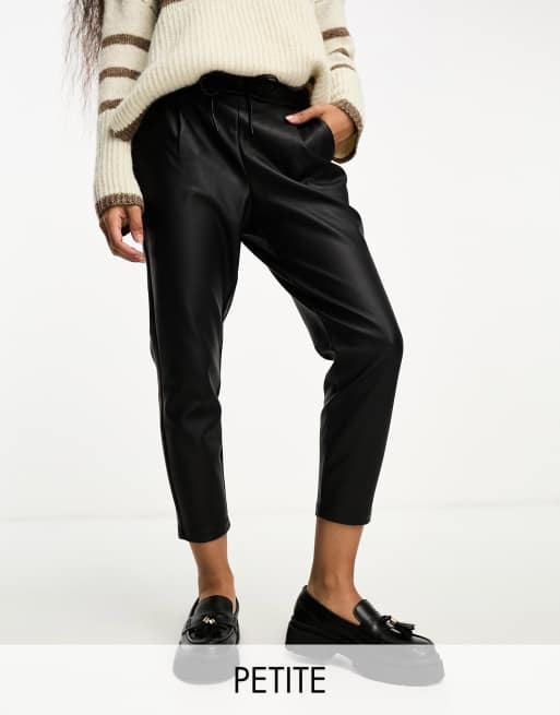 Topshop store leather joggers