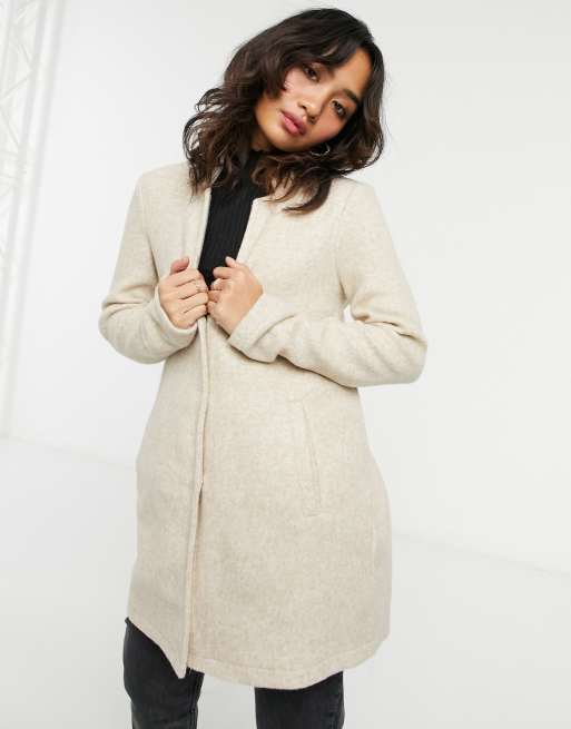 Vero Moda Petite lightweight jacket in beige