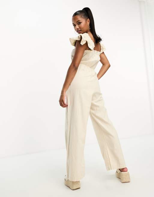 Linen jumpsuit sales petite