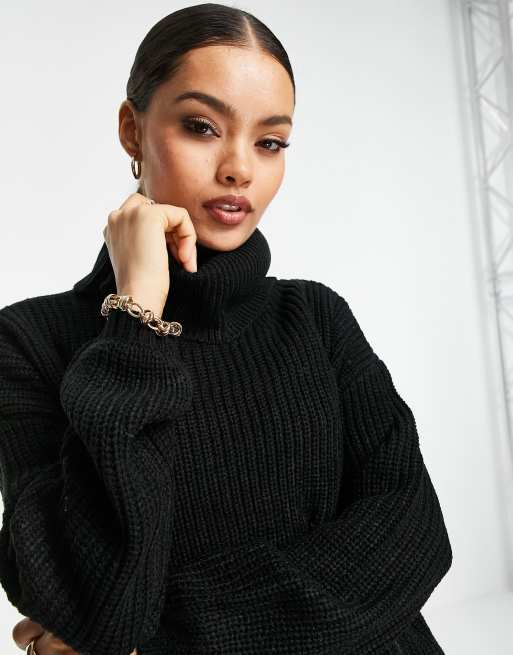 Petite black hotsell polo neck jumper