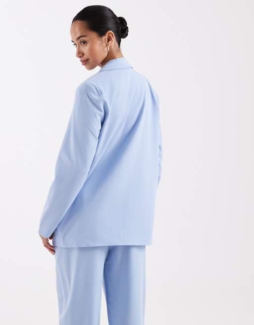 Vero Moda Petite - Losvallende elegante blazer in brunnera blauw, deel van co-ord set, 2 van 4