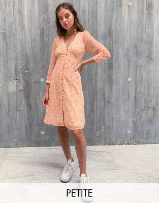 vero moda orange dress