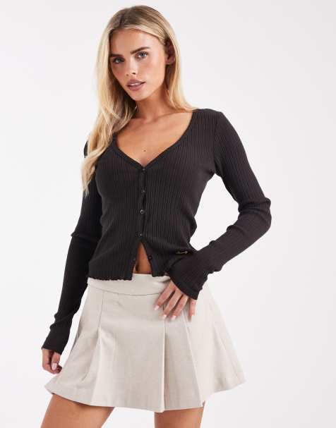 Vero Moda Petite - Mini-jupe plissée - Crème - view 1