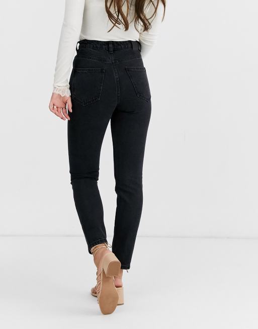 Vero Moda Petite - mom jeans med høj talje, 2 af 4