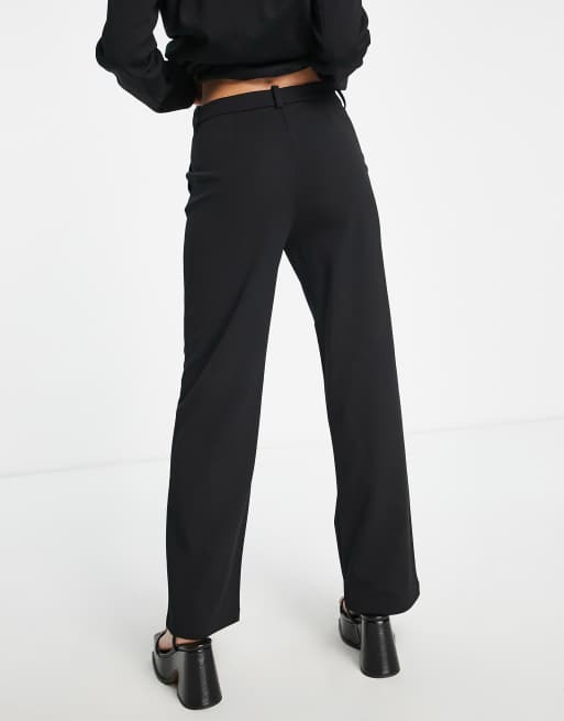 Vero Moda Petite - Pantaloni a sigaretta sartoriali neri in coordinato, 2 di 4