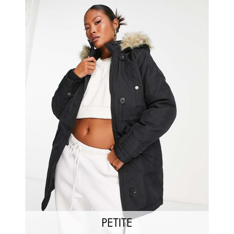 Black parka cheap coat womens