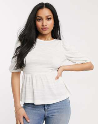 petite peplum top