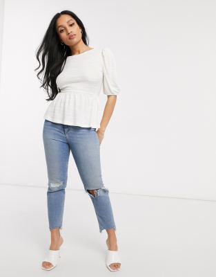 peplum top vero moda