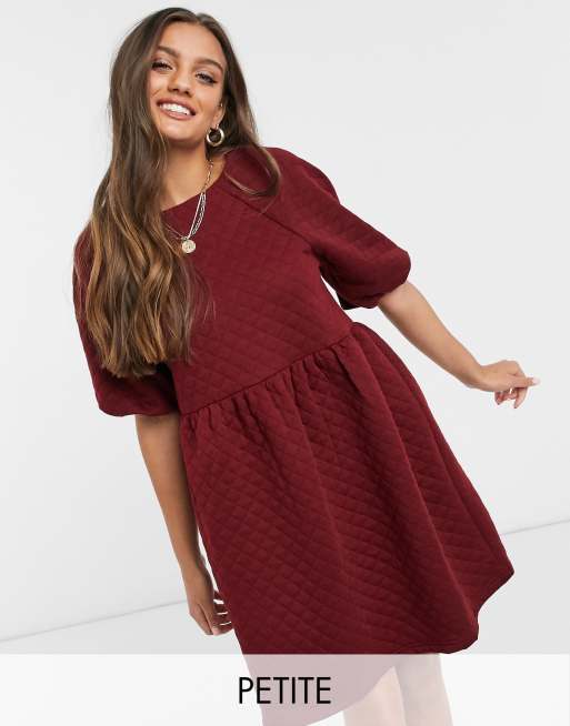 Burgundy 2025 smock dress