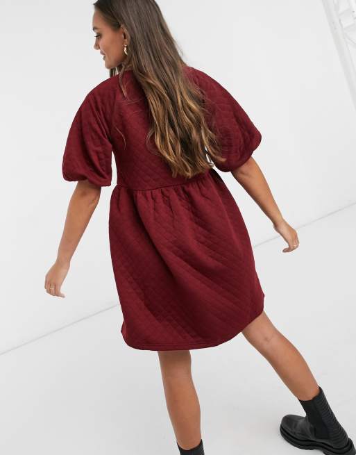 Vero moda burgundy dress sale