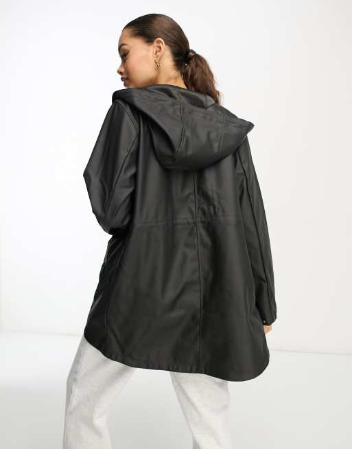 Women's petite outlet hooded raincoat