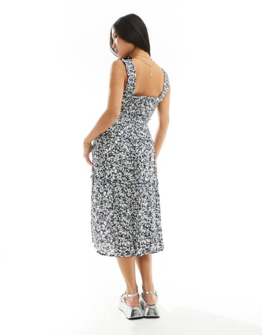 dress blues regulations army Floral Midi Dress