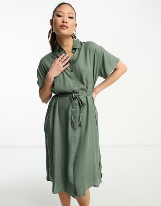 Petite shirt shop midi dress