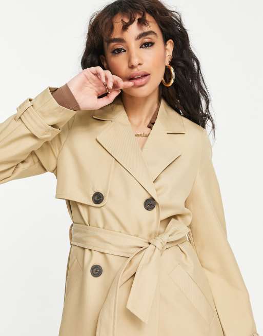 Petite short hot sale trench coat