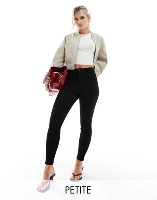 Vero Moda Petite Sophia skinny jeans in black - ASOS Price Checker
