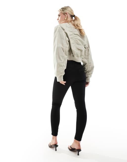 Vero Moda Petite Sophia skinny jeans in black, 3 of 5