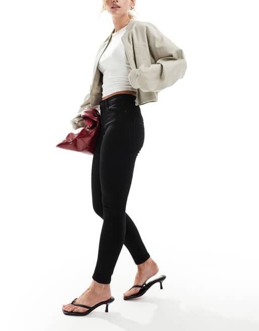Vero Moda Petite Sophia skinny jeans in black, 4 of 5