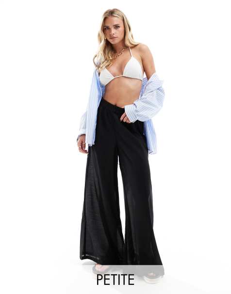 Vero Moda Petite – Strandhose in Schwarz - view 1