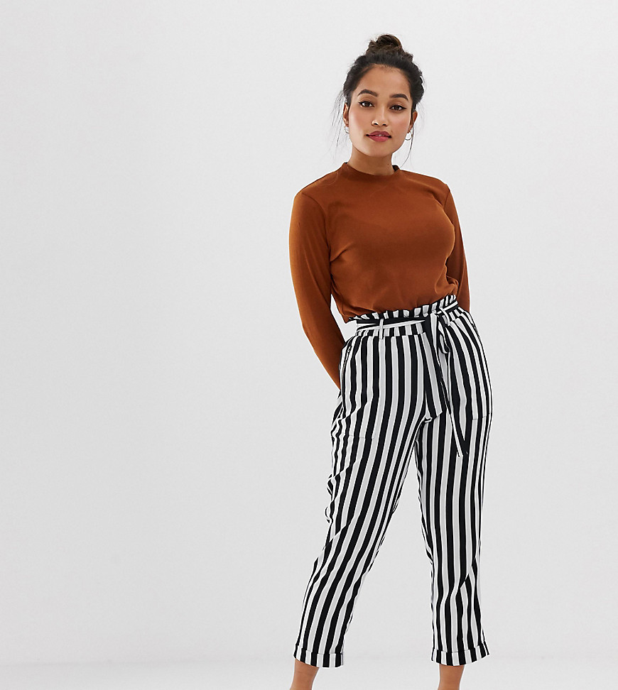 Vero Moda Petite stripe trousers-Multi