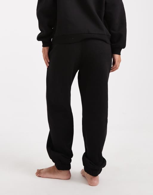 Vero Moda Petite – Svarta mjukisbyxor i oversize med muddar, del av set, 4 av 5