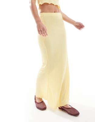 Vero Moda Petite Textured Maxi Skirt